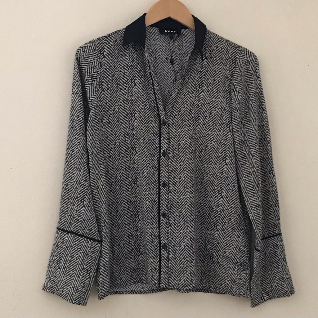Dkny Button Down Blouse